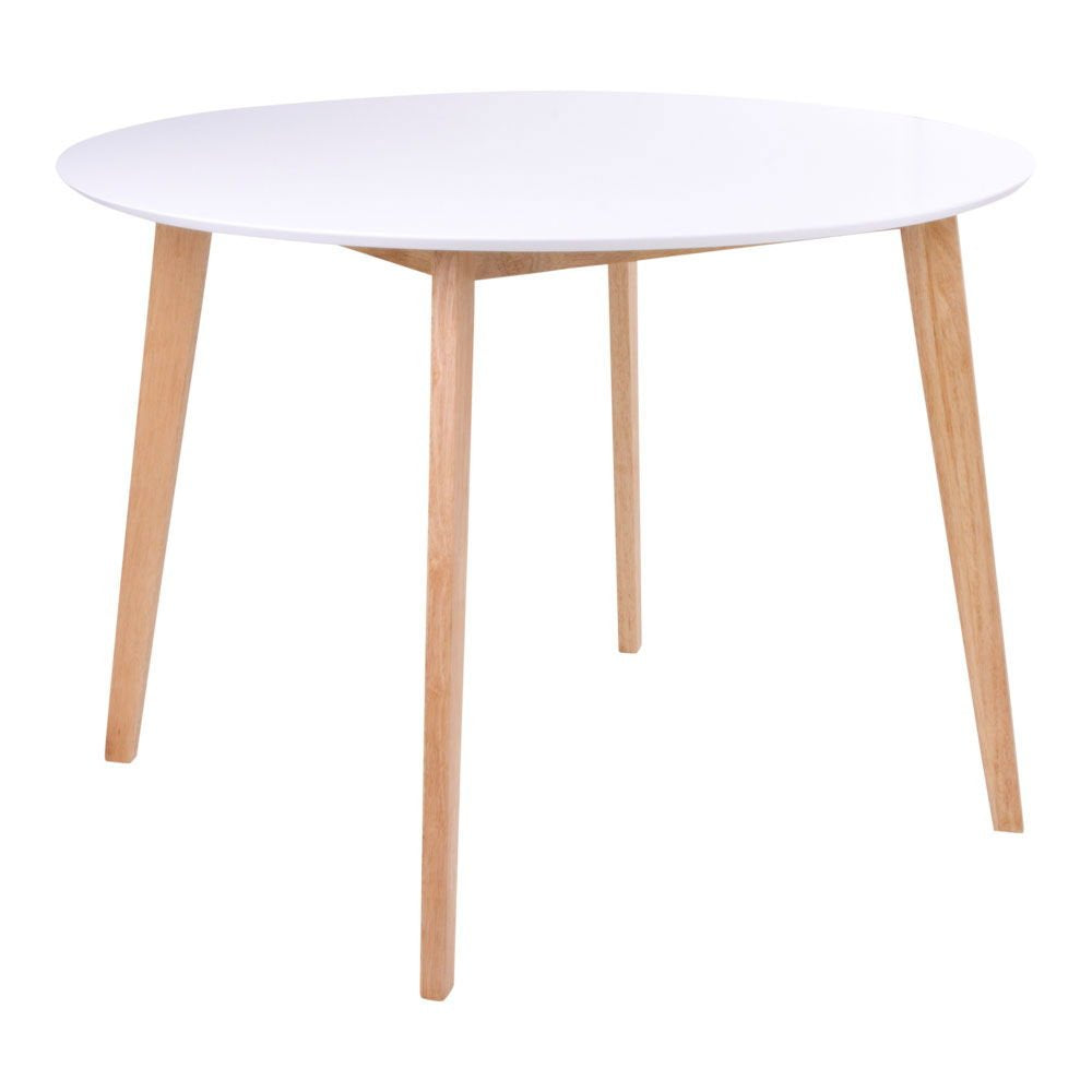 BRAM Eetkamertafel Rognan - ø105 - Wit