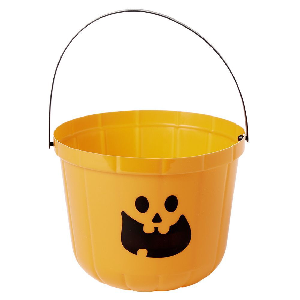 Seau à bonbons Halloween imprimé citrouille (plusieurs modèles)
