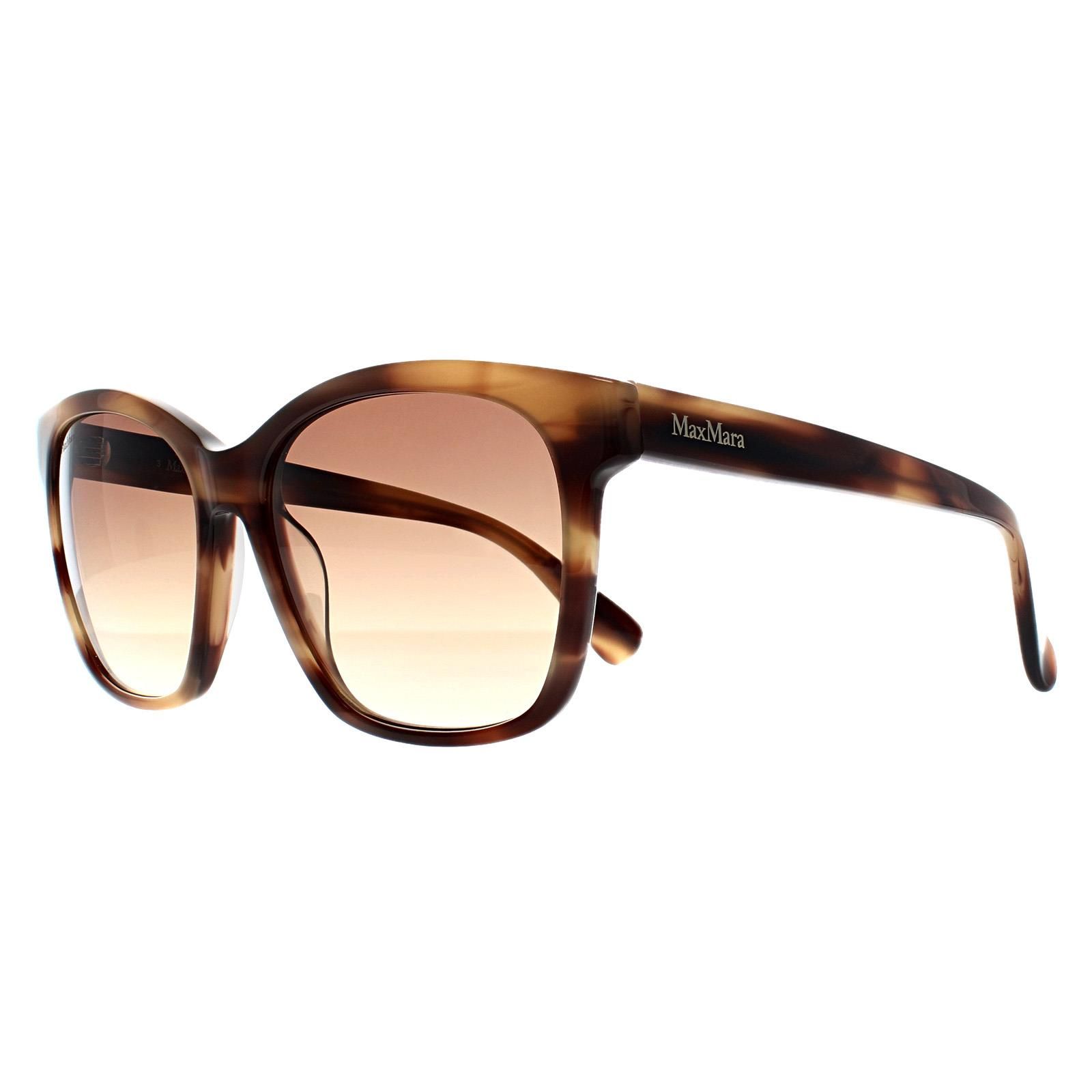 Max Mara Square Shiny Dark Brown Brown Gradient MM0042 Logo9