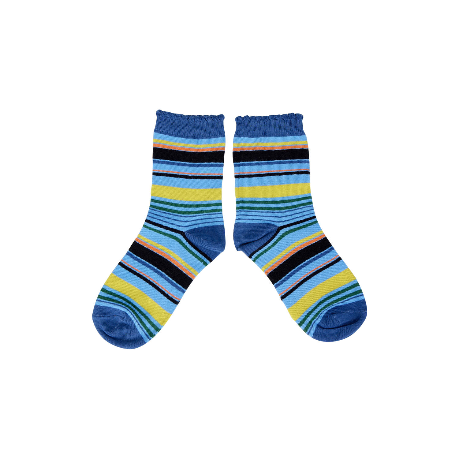 GRAPHIC STRIPES strømper, blue