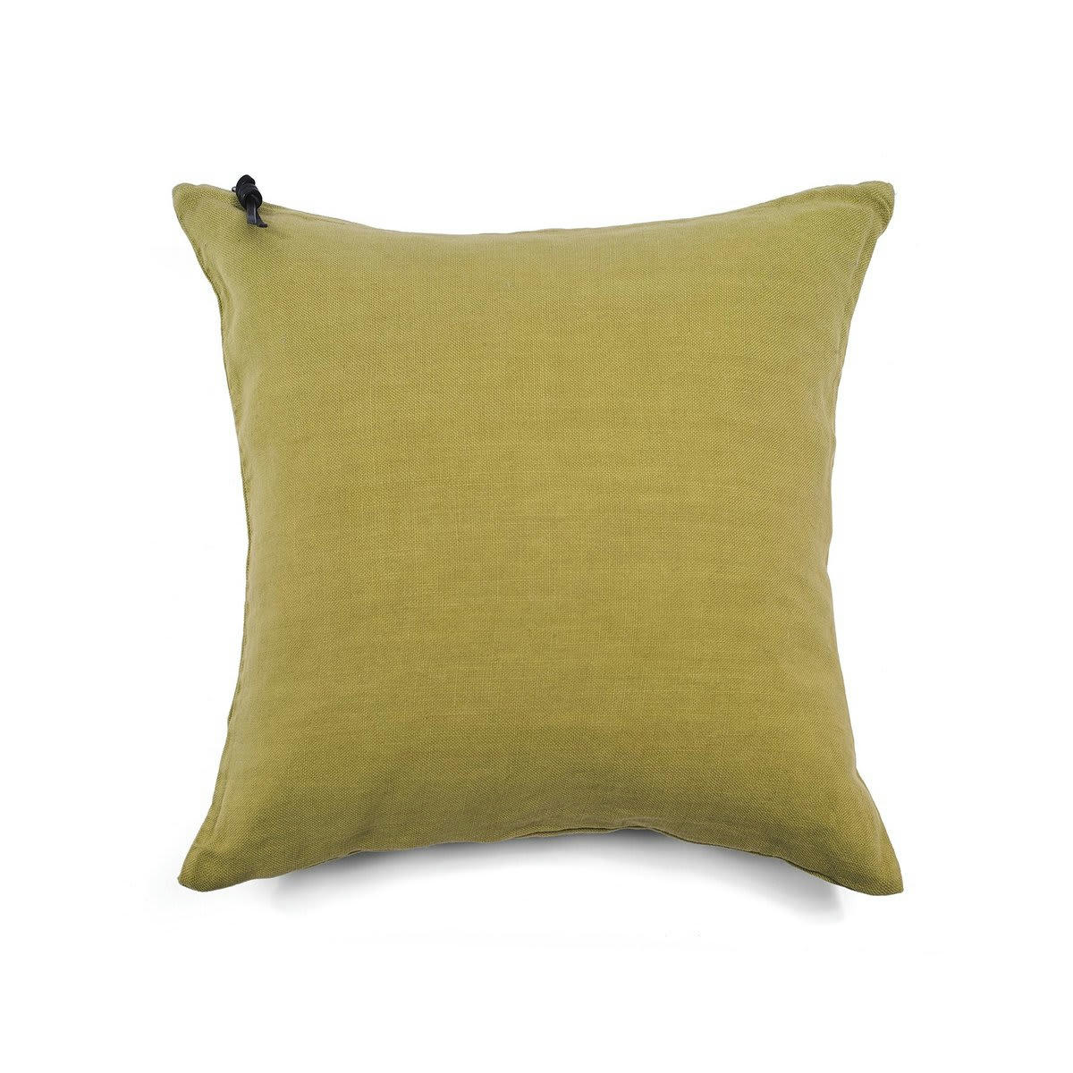 L'ESSENTIEL - L'ESSENTIEL - Coussin Lin pur lavé Vert Citron  45x45