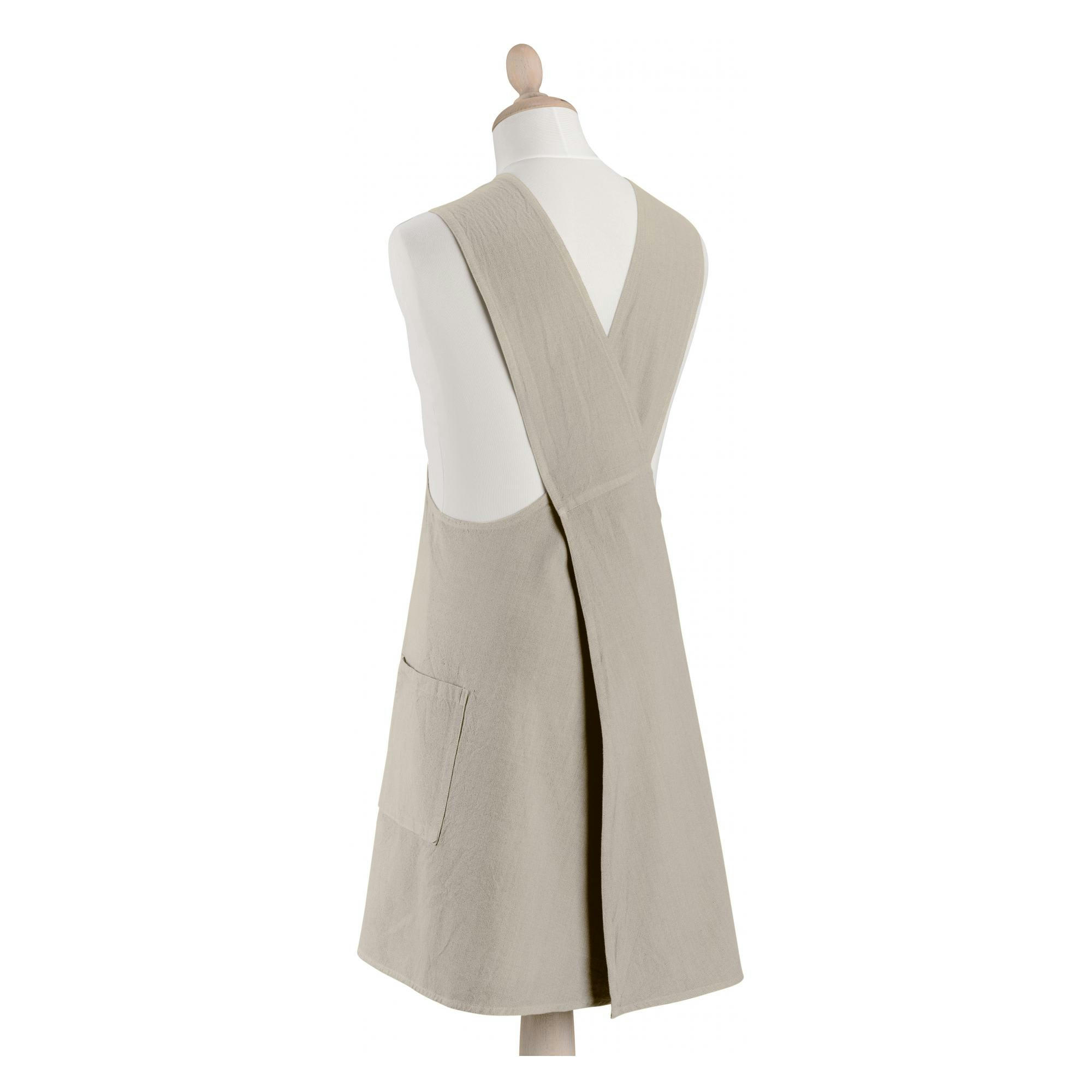 HARU - Tablier de cuisine japonais recyclé  en coton ficelle 78 x 100