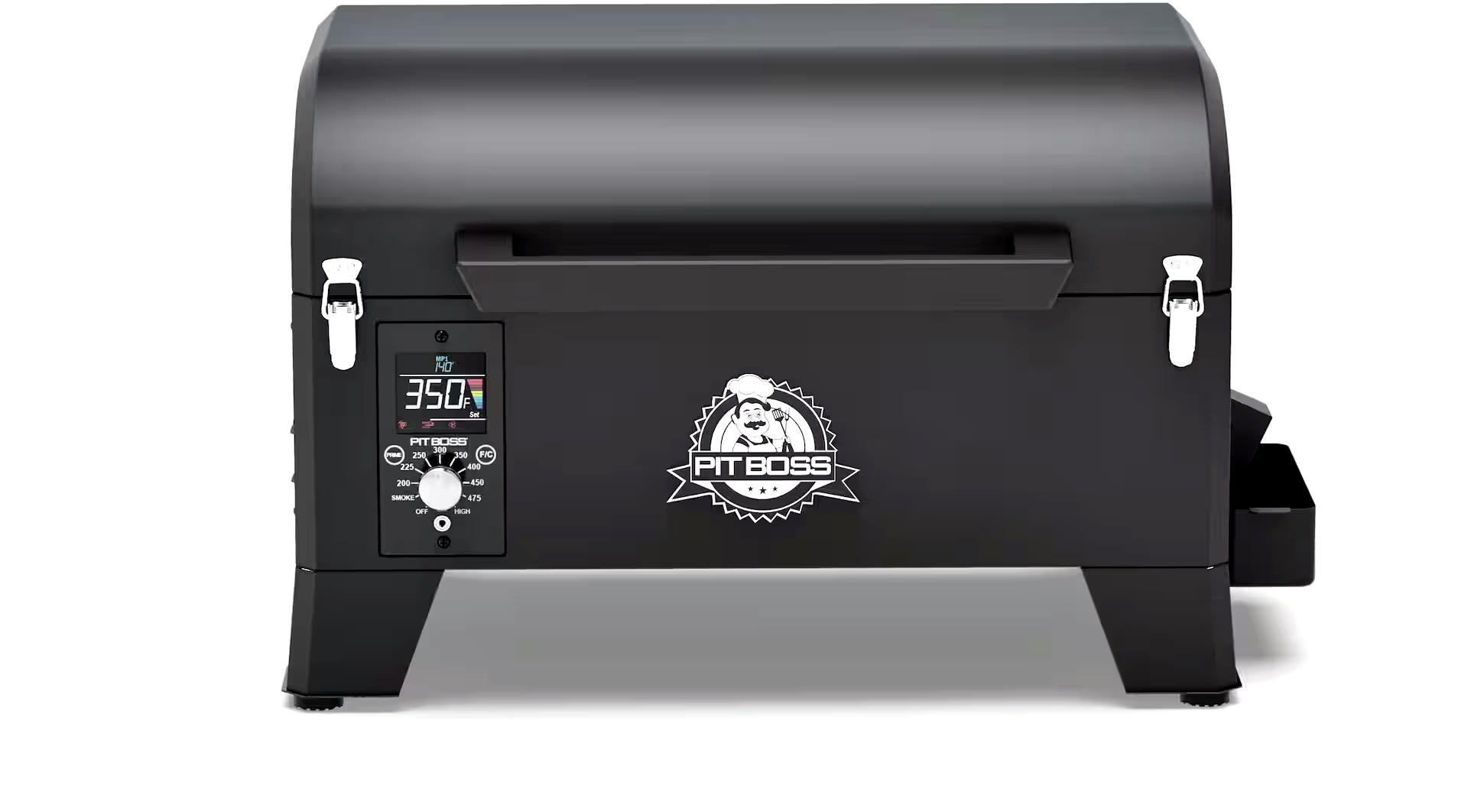 Pit Boss Portable Tabletop Wood Pellet BBQ Grill with Digital Controls & a Lid Lock