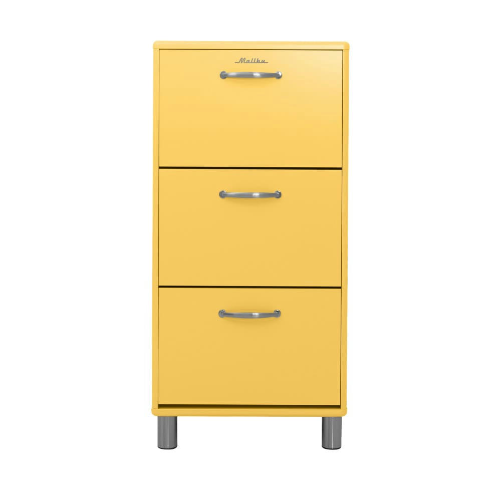 MALIBU - Meuble à chaussures L58cm jaune