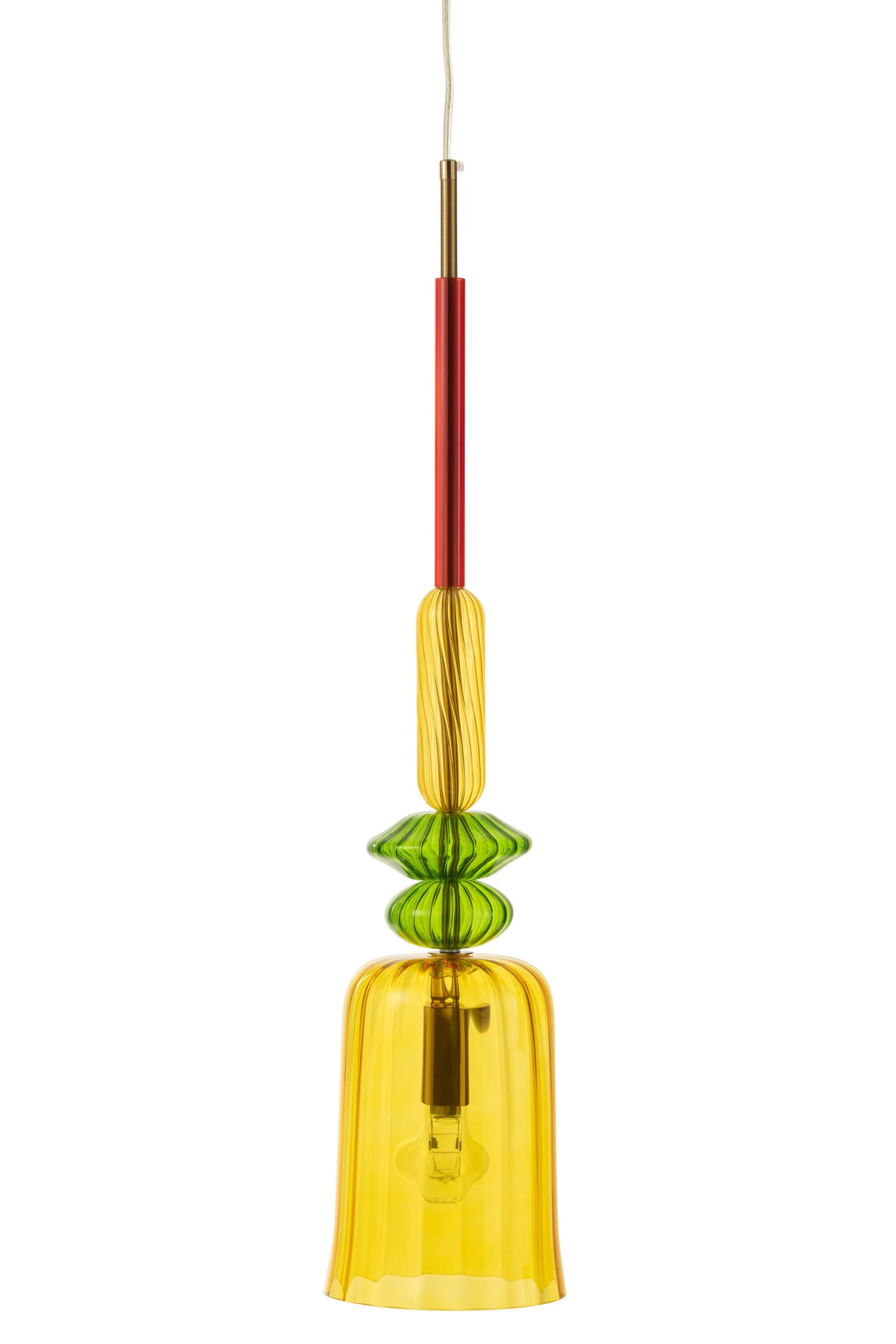 J-Line hanglamp Zoe - glas - mix
