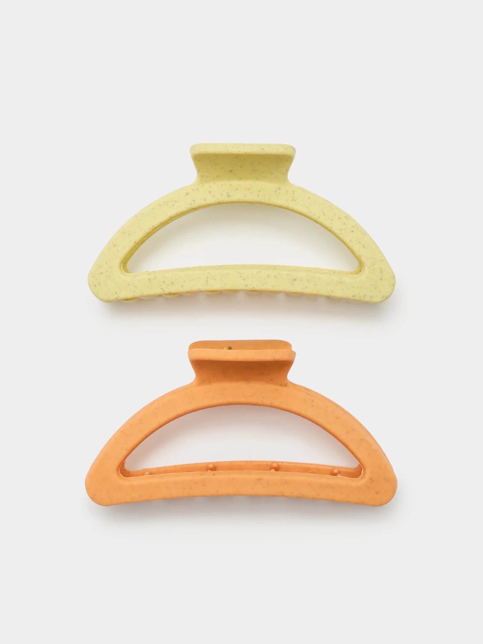 2 Pack Speckled Semi Circle Claw Clips