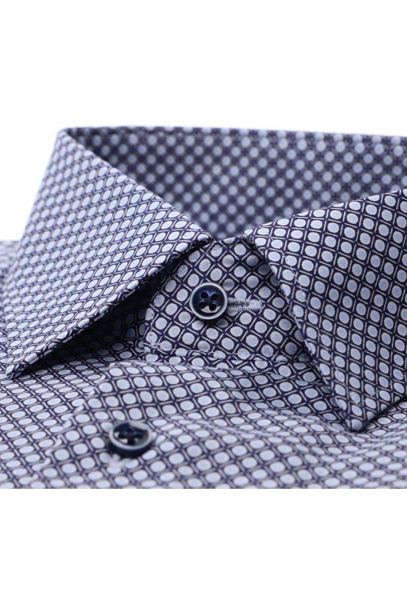 ETERNA Slim Fit Hemd blau, Bedruckt (extra langer Arm)