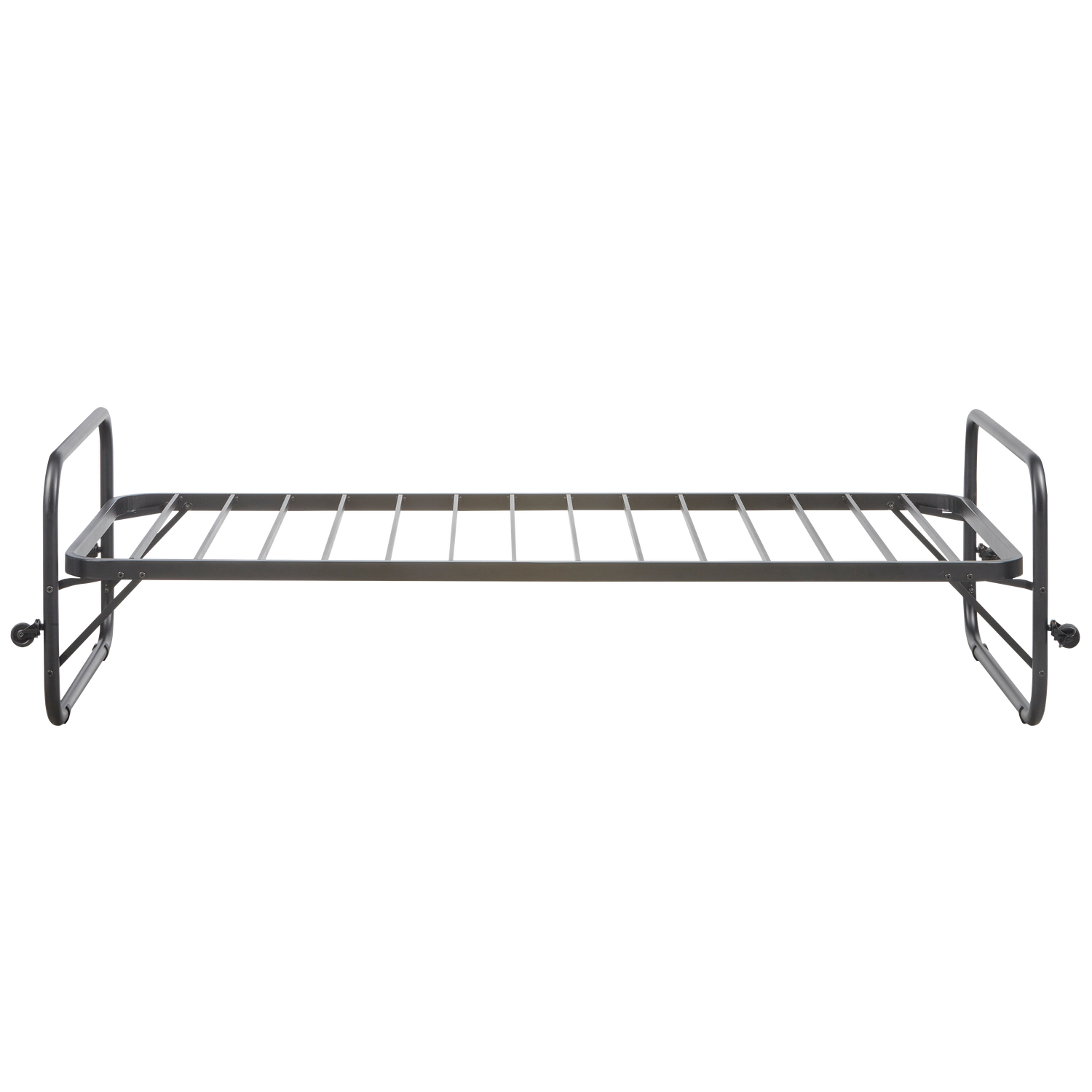 WOOOD eenpersoonsbed Lucy - Metaal - Zwart - 57x95x206