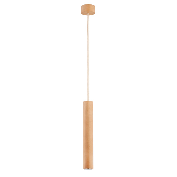 Lampa wisząca ANAID jasne drewno 1xGU10x10W wym:110x8,5x8,5cm IP20 Alfa