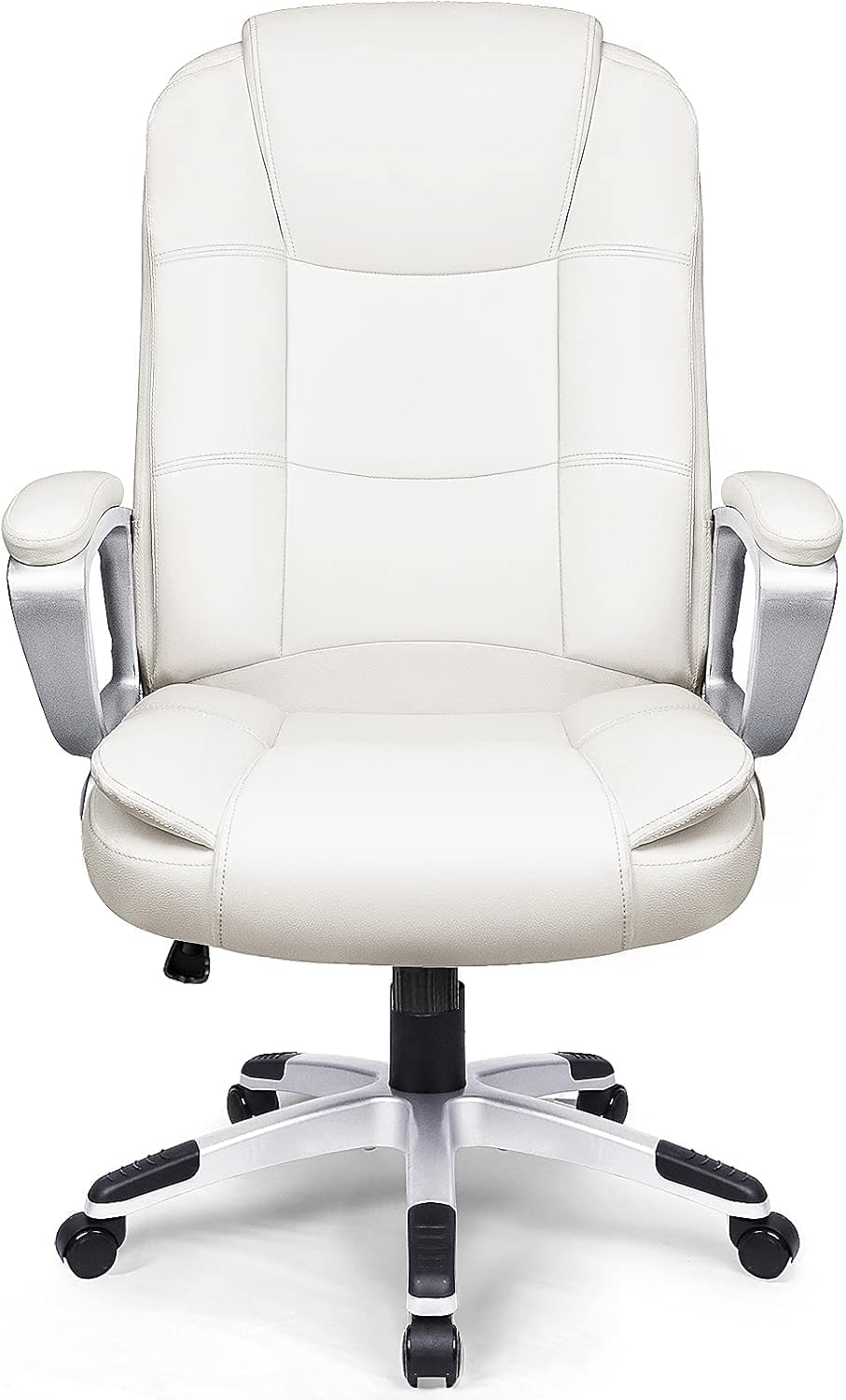 OFIKA Home Office Chair, 400LBS Big and Tall Chair Heavy Duty Design, Ergonomic High Back Cushion Lumbar Back Support, Computer Desk Chair, Adjustable Executive Leather Chair with Armrest