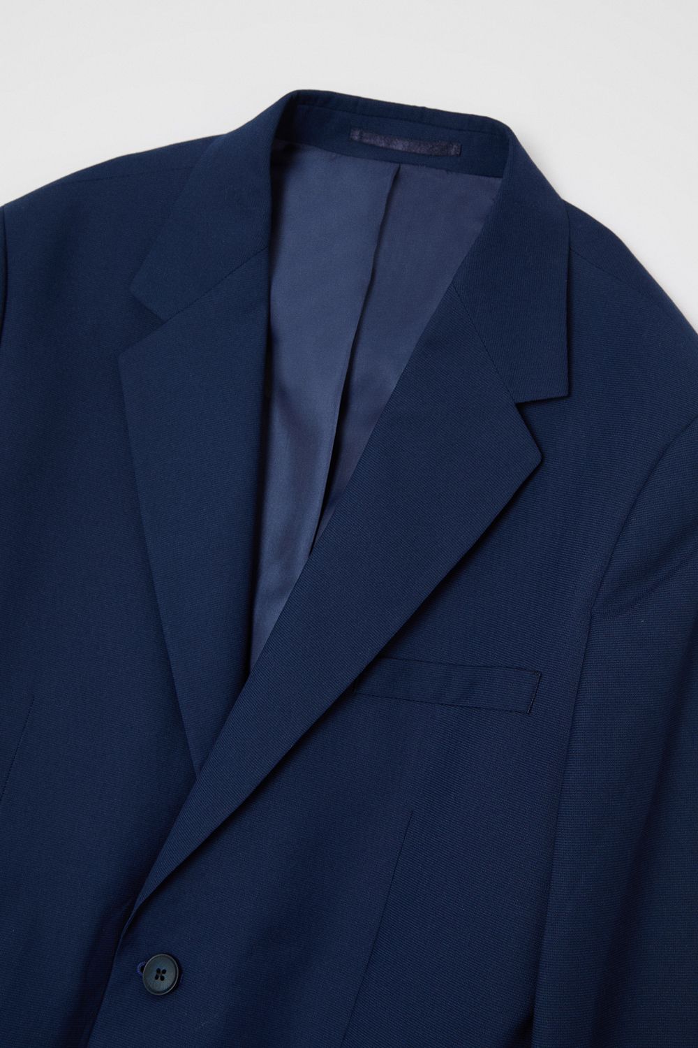 Burton Royal Blue Textured Slim Fit Suit Jacket
