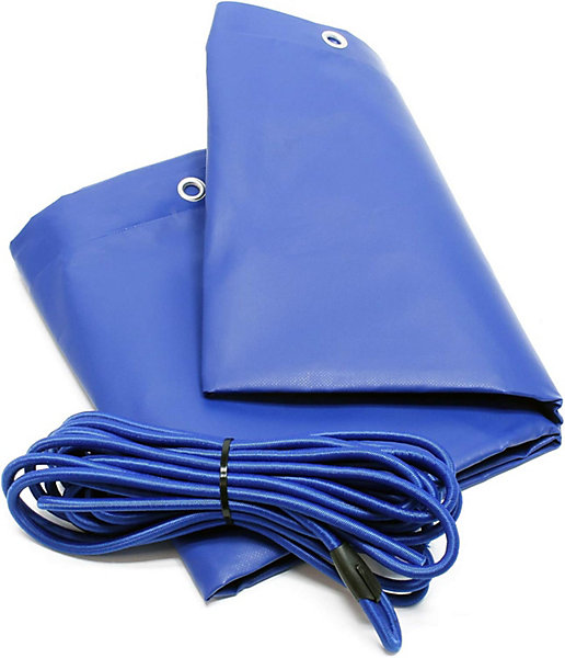 Bâche de remorque plate 207 x 115 x 9 cm en PVC renforcé 650 g/m² - Imperméable et Anti UV - Fabrication Française - Direct Usine