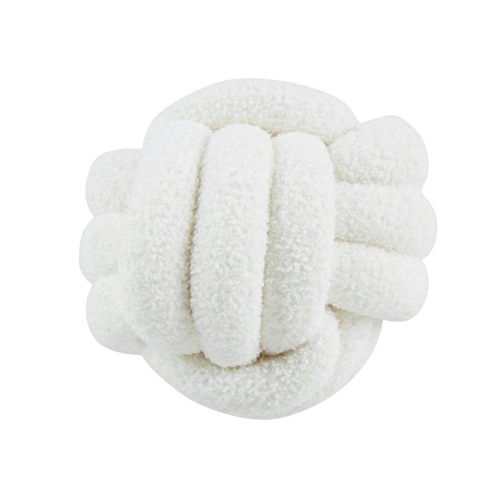 CROFF - Coussin effet laine bouclée écru D30