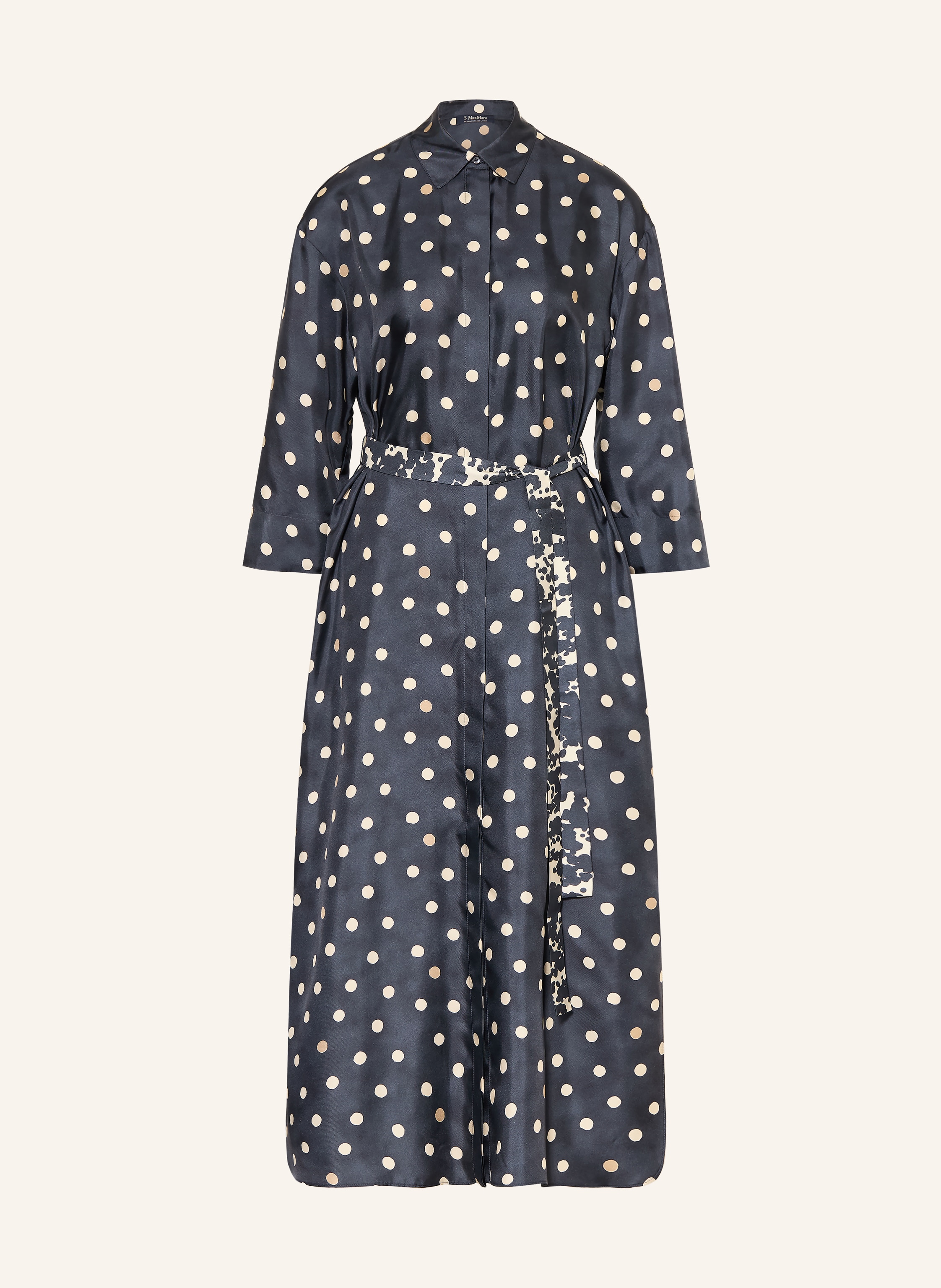 S Max Mara Hemdblusenkleid LEVA aus Seide mit 3/4-Arm