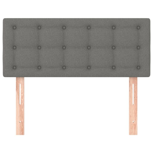 NNEVL Headboard Dark Grey 100x5x78/88 cm Fabric