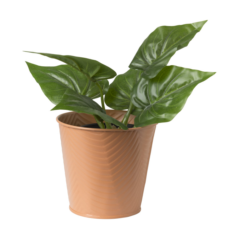 Bloempot patroon maat S - &Oslash;12x13 cm - oranje