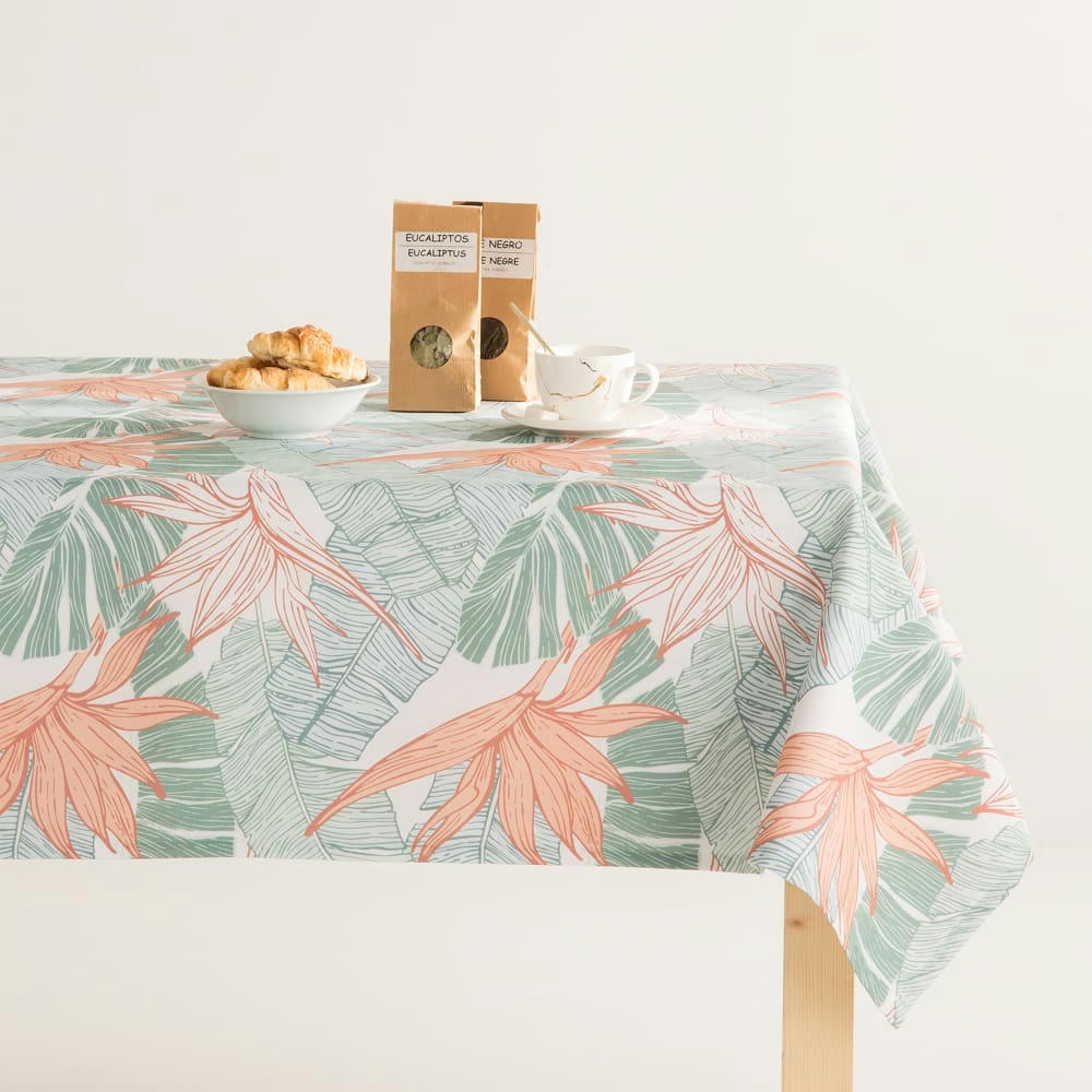 MISISIPI - Nappe imprimée multicolore avec traitement anti-taches coton 140x140cm