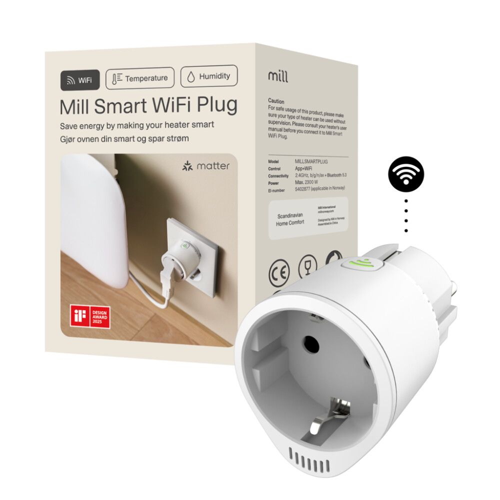 STIKKONTAKT MILL SMART WIFI