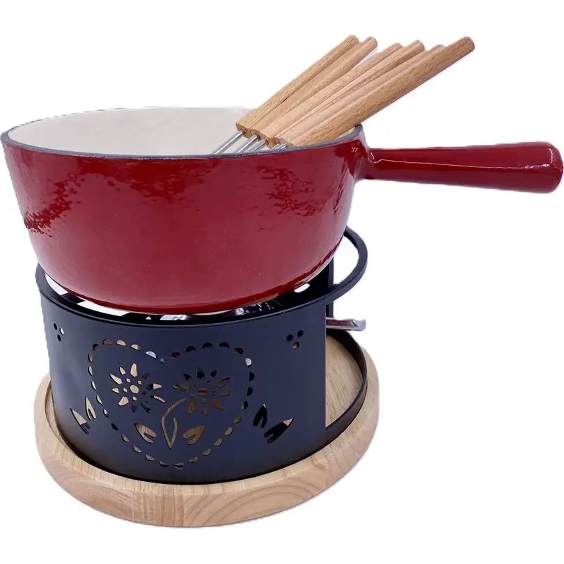 Fondue-Set 8-teilig Folk
