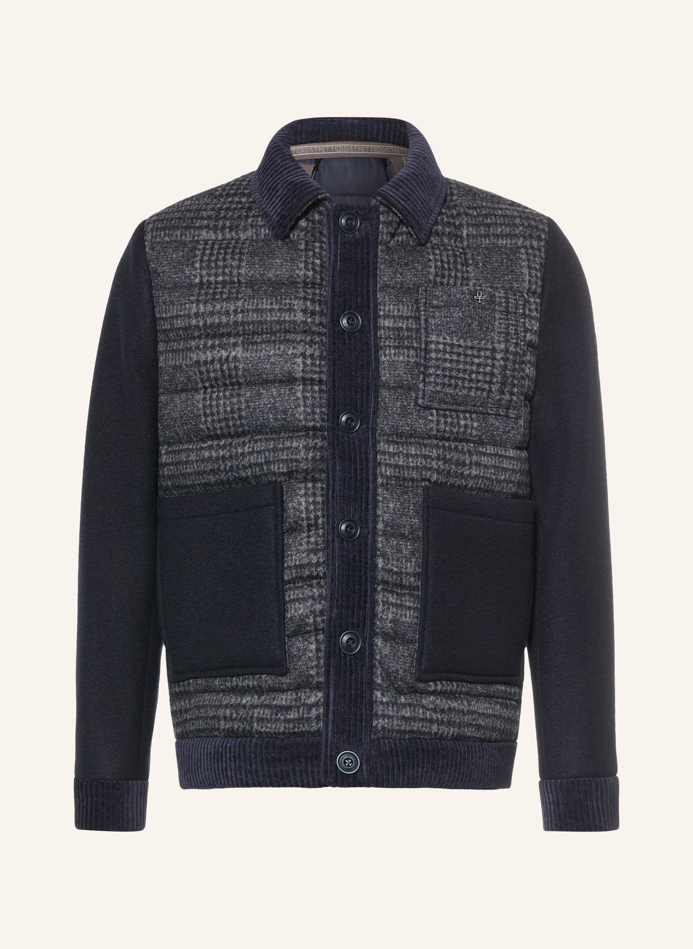 DISTRETTO 12 Overjacket URBAN GENT im Materialmix