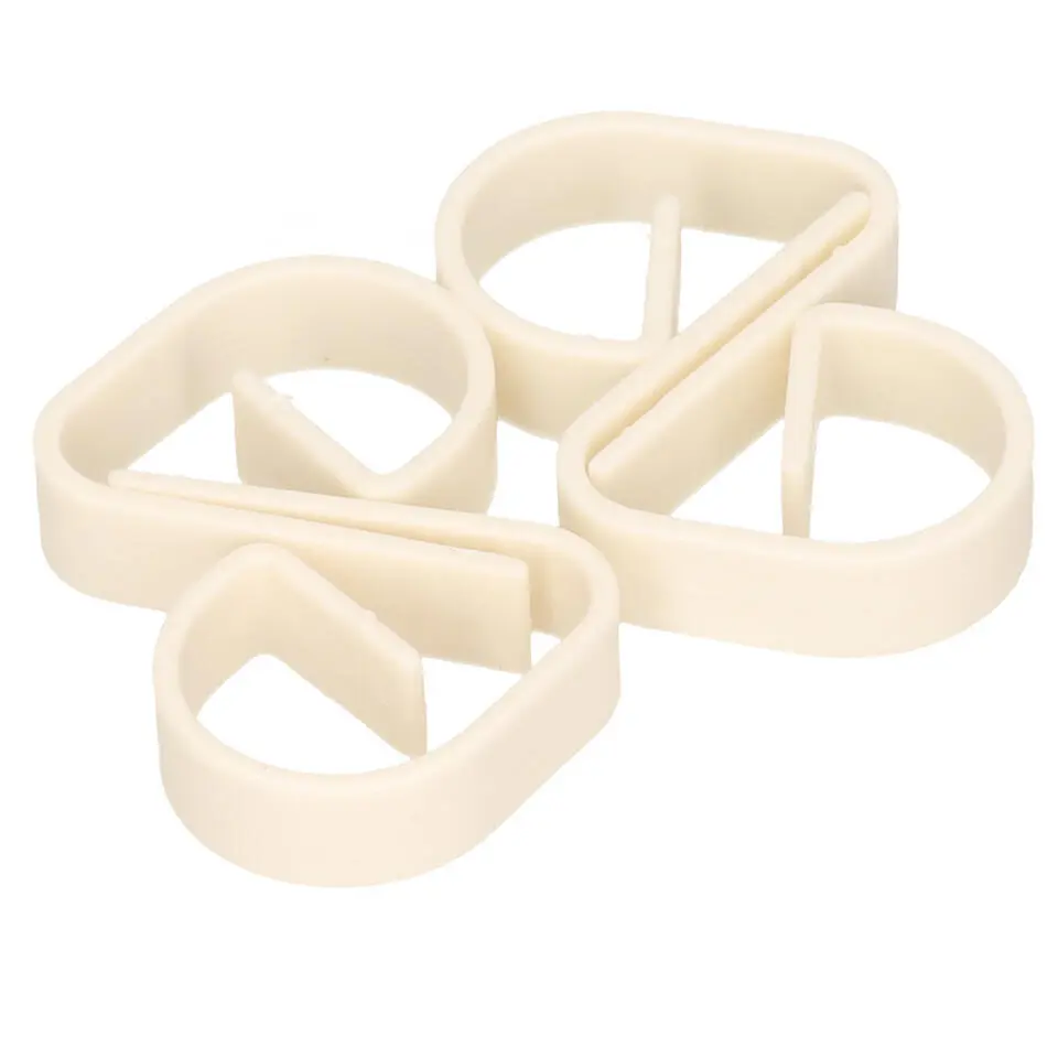 Tafelkleed - 12st - vastzet klemmen - wit - 5 cm