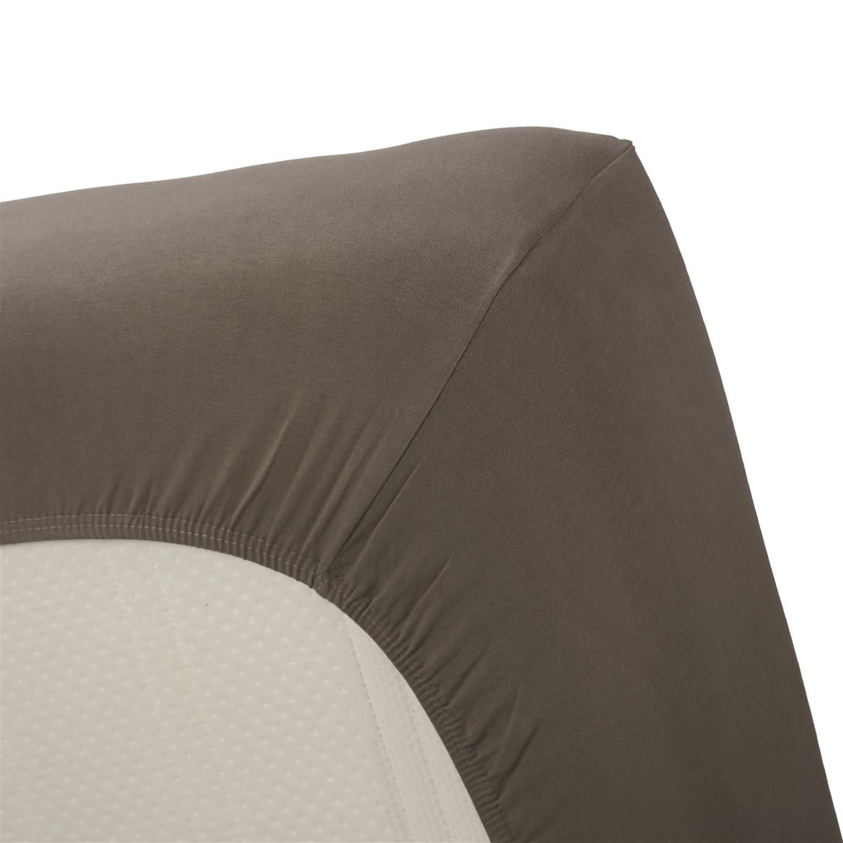 Beddinghouse Jersey Lycra - Hoeslaken - 180x200/220 - Warm Grijs