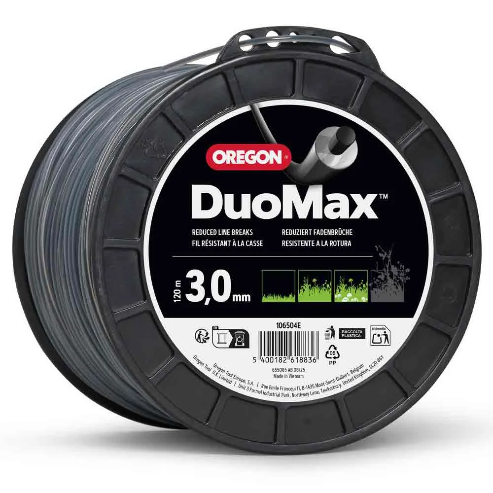Oregon 106504E Duoline 3.0 mm x 120 m Trimmer Line