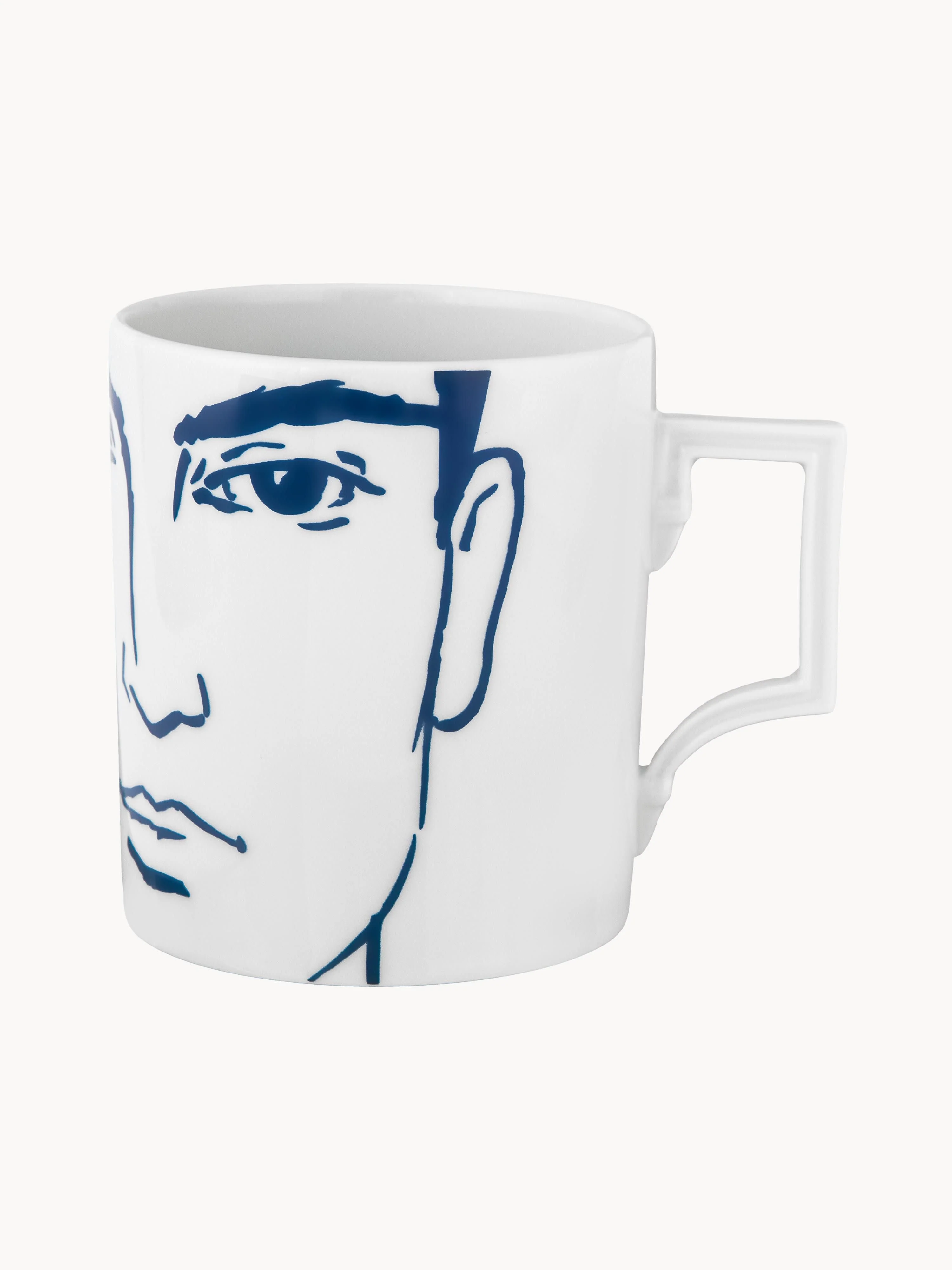 Handgefertigte Tasse Adam aus Porzellan
