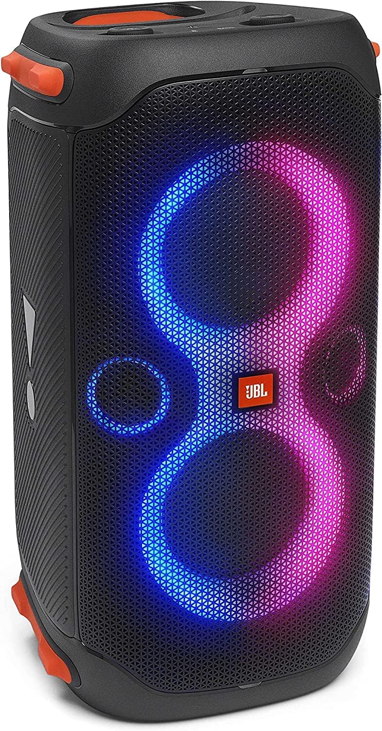 JBL PartyBox 110 - Portable Party Speaker with Built-in Lights  Powerful Sound and deep bass  Black