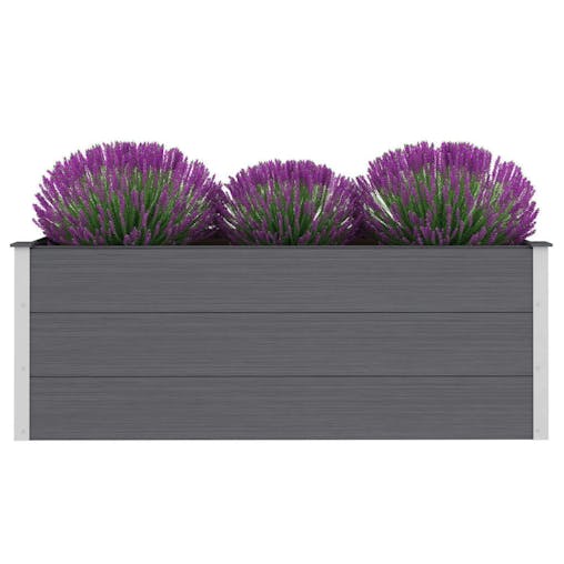 NNEVL Garden Raised Bed WPC 150x50x54 cm Grey