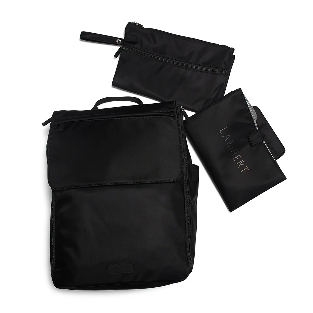 The Kendall – Black Maternity Backpack in Nylon