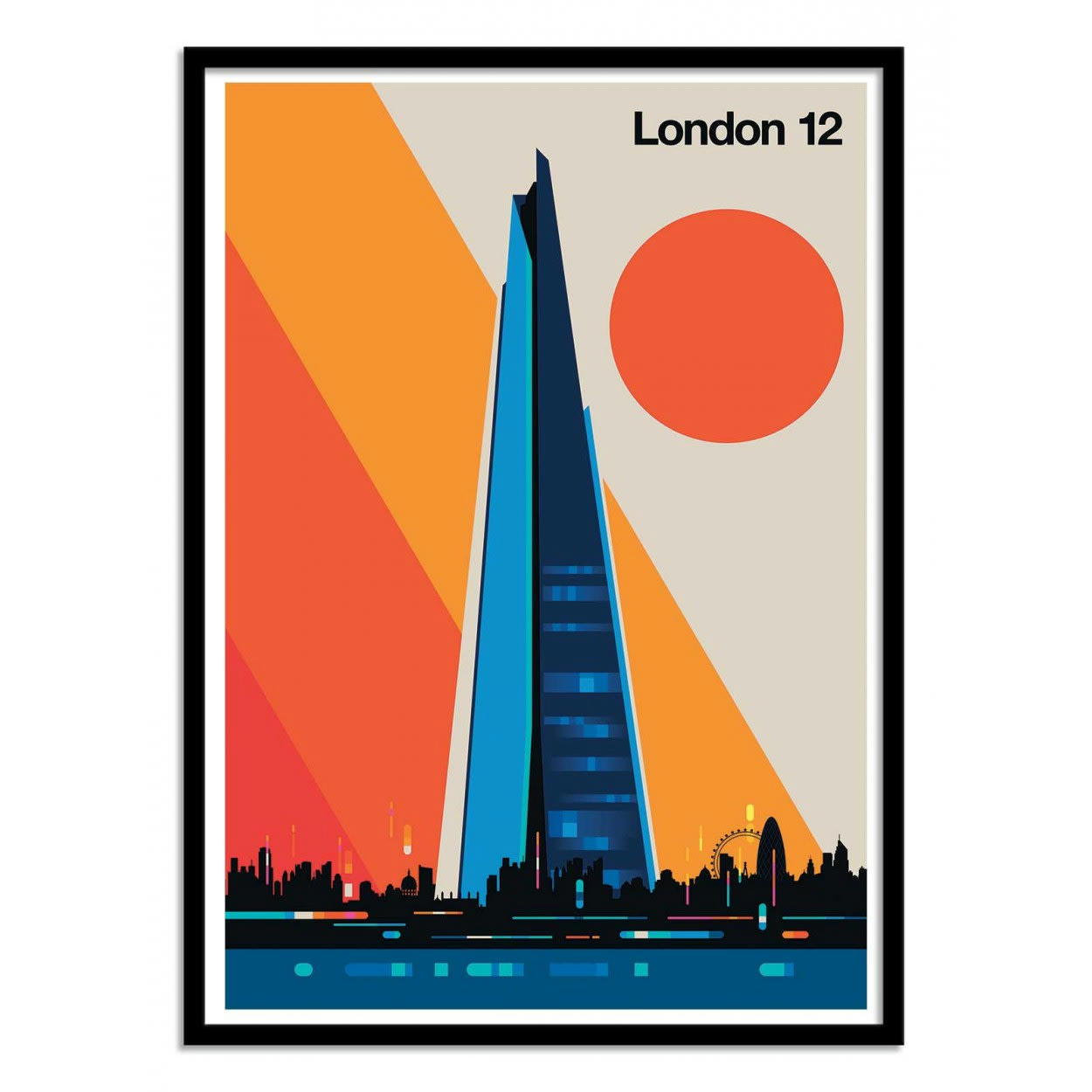 BO LUNDBERG - LONDON 12 - Affiche d'art 50 x 70 cm