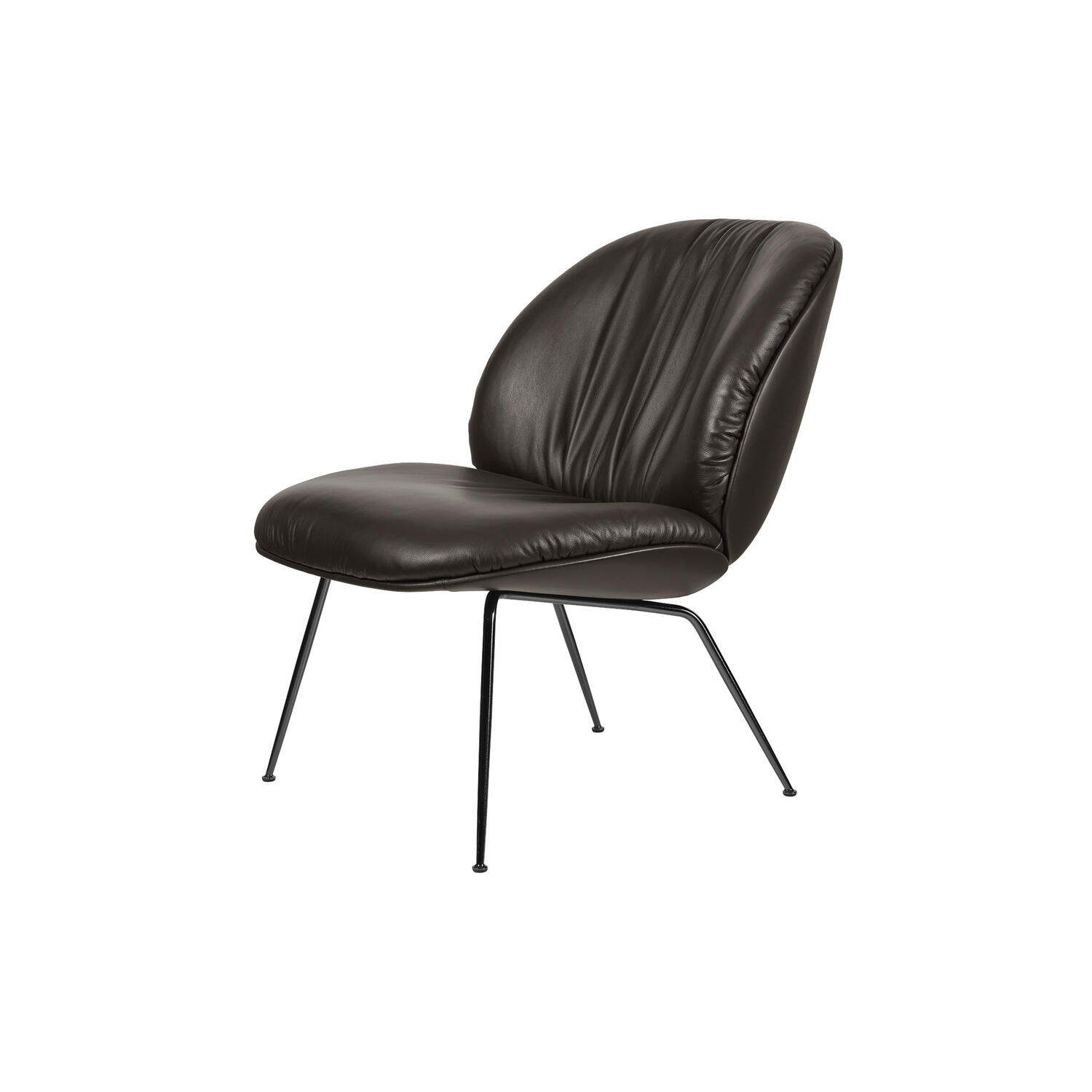 Beetle Soft Lounge Chair, Fully Upholstered, coffee