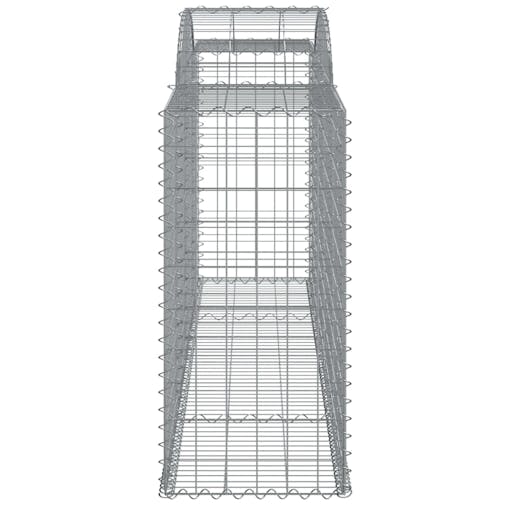 NNEVL Arched Gabion Basket 300x50x100/120 cm Galvanised Iron