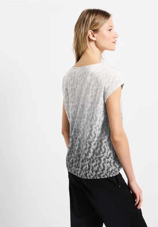 Ausbrenner-Shirt mit Print