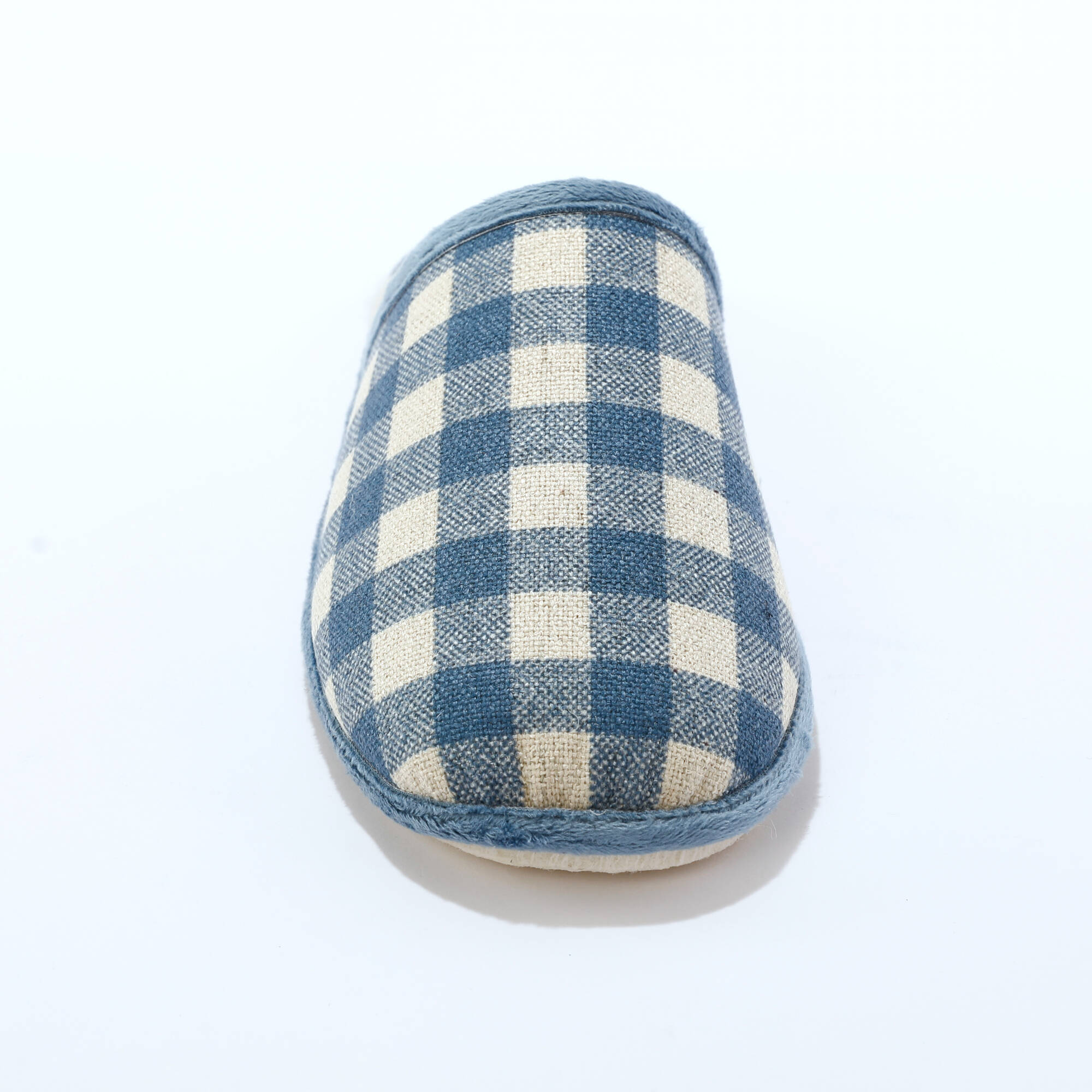 Pantoufles mules à carreaux