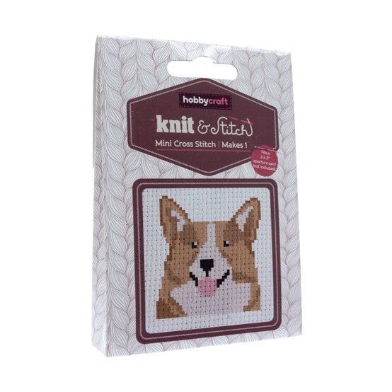 Mini Corgi Cross Stitch Kit
