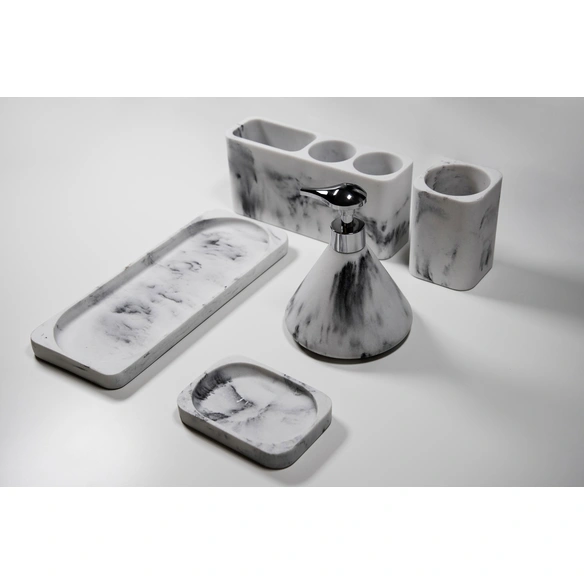 Seifenspender »Desio«, Polyresin, weiß