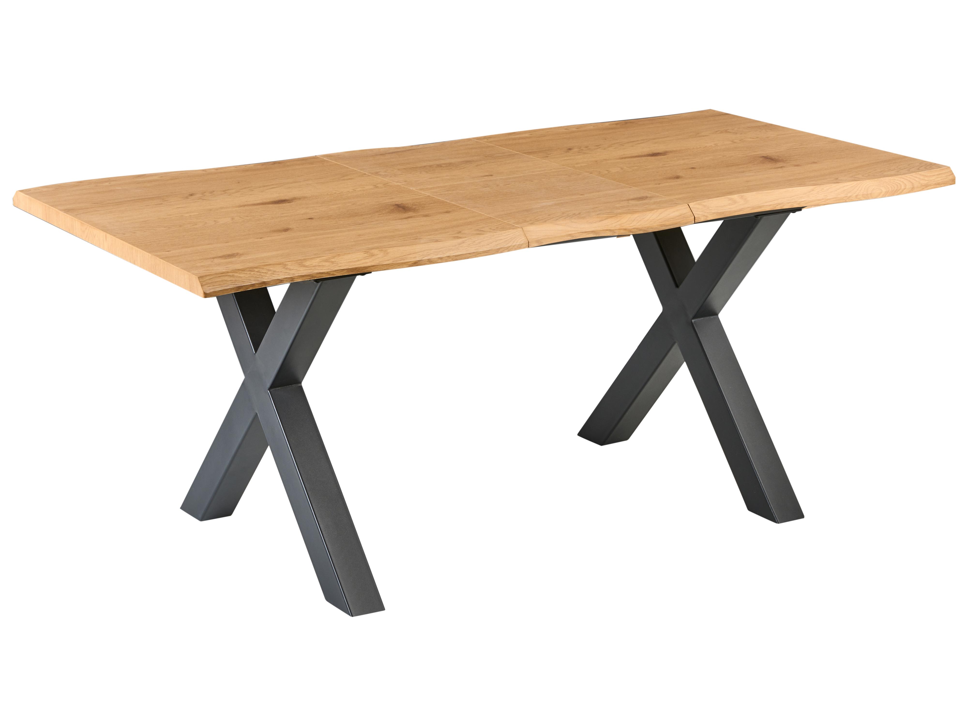 Extending Dining Table BRONSON Brown 140/180 cm 90 cm