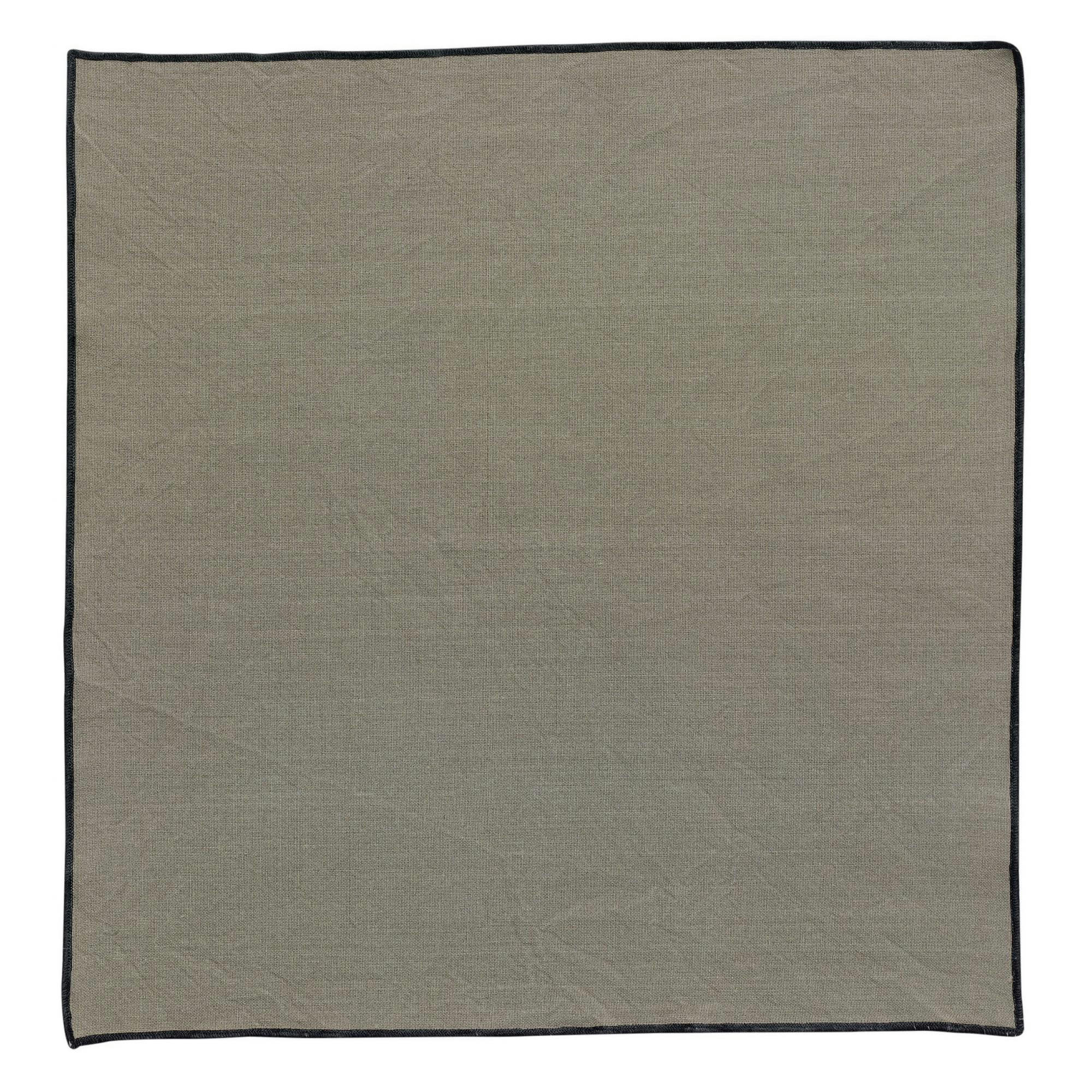 GRACE - Serviette de table recyclée  en coton ombre 40 x 40