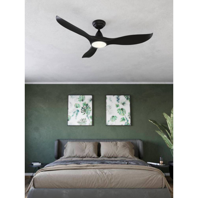 Ventilateur de plafond Cirali 52 LED noir 15 W EGLO