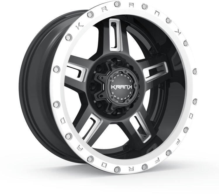 Krank Hammer Alloy Wheel/Rim, Gloss Black Milled