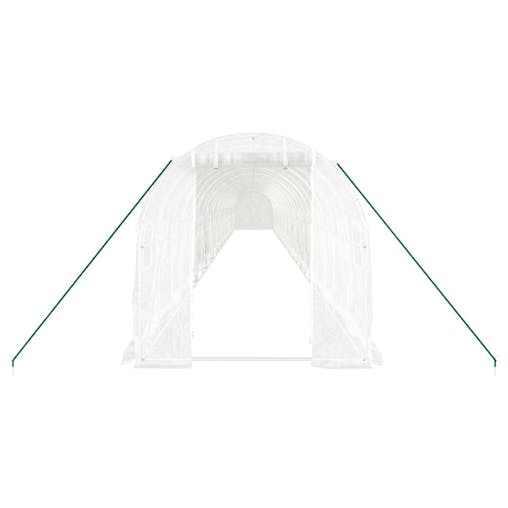 NNEVL Greenhouse with Steel Frame White 48m&sup2; 24x2x2 m