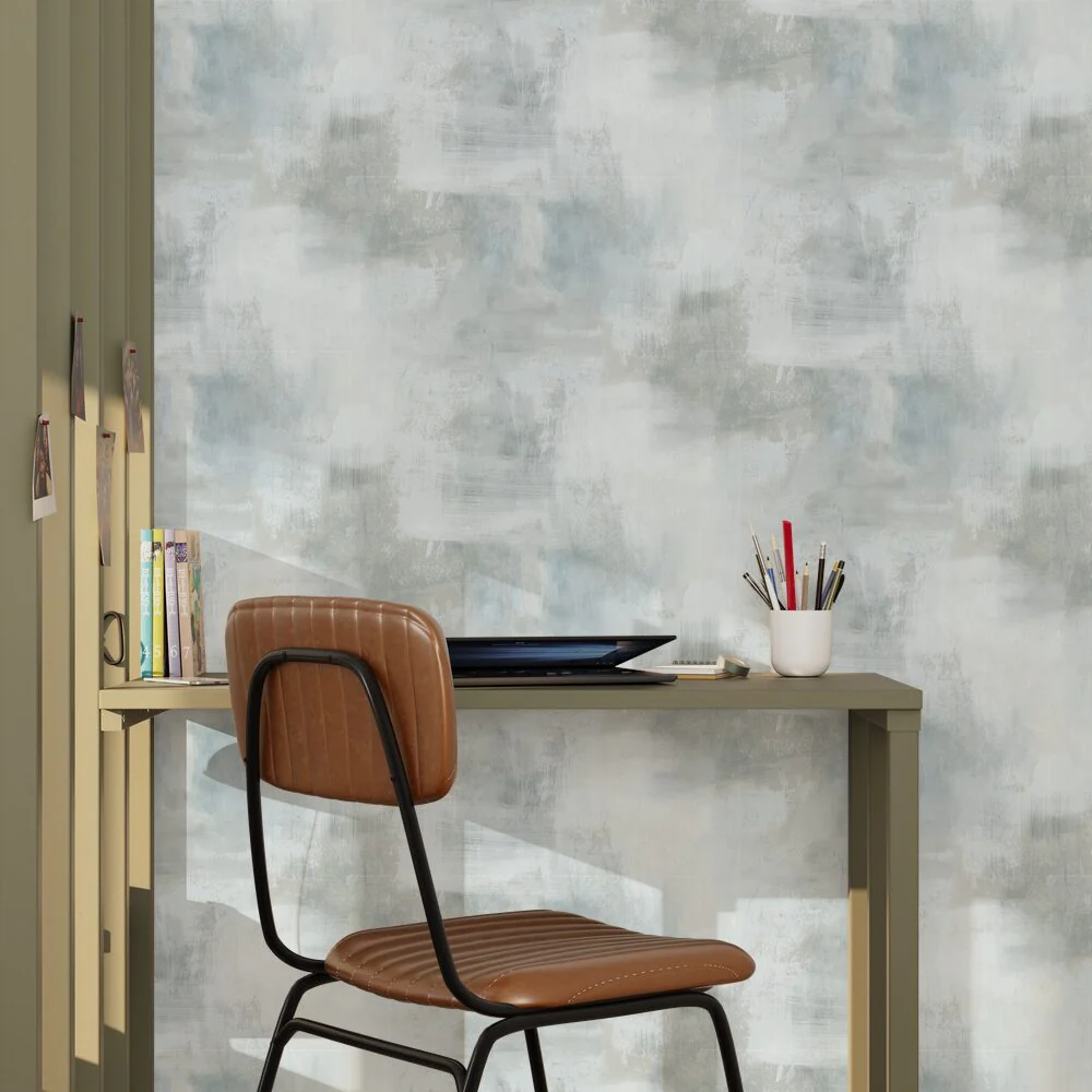 Papier peint intissé CLAPTOWN coloris gris perle