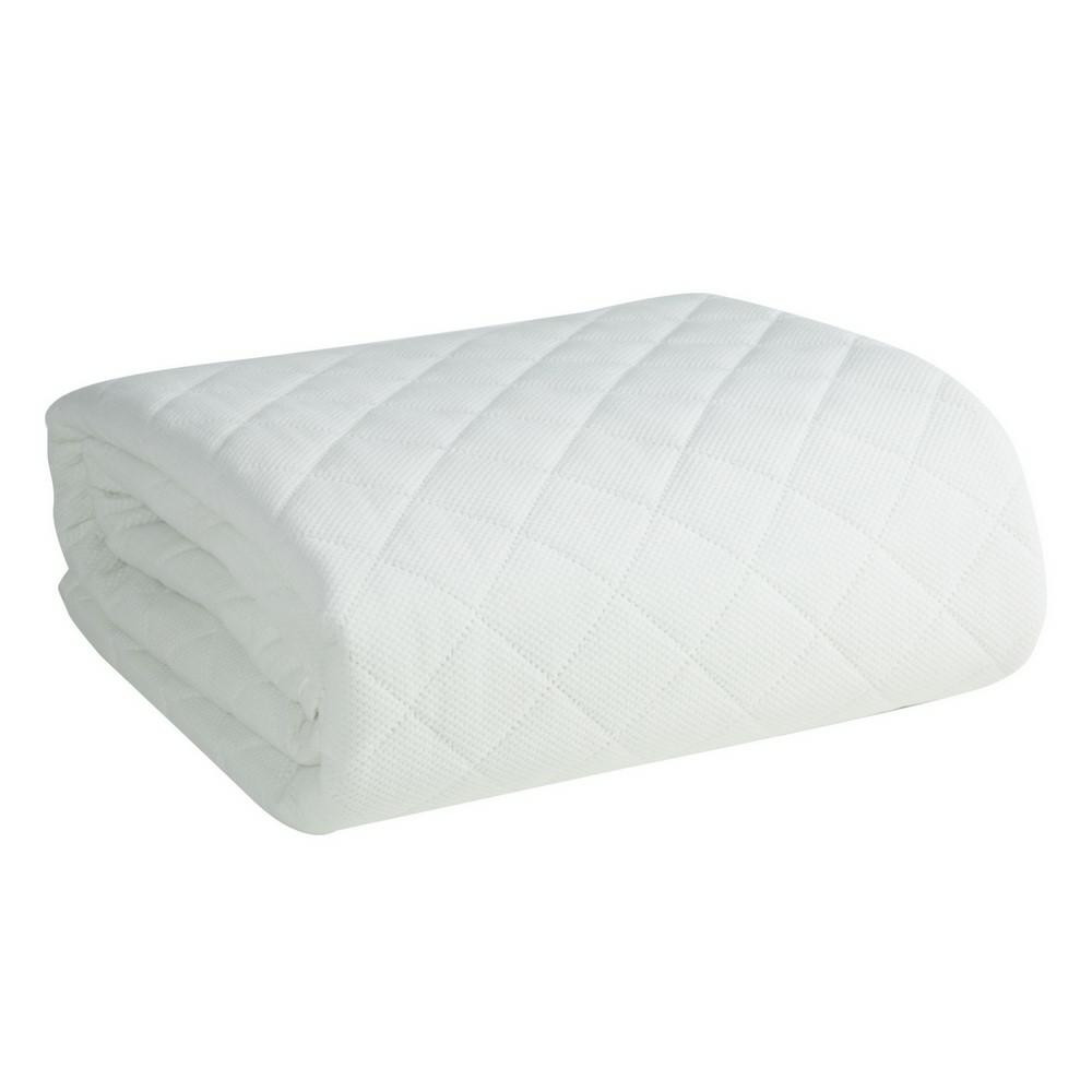 Narzuta 170x210 Milo biała romby geometria welurowa