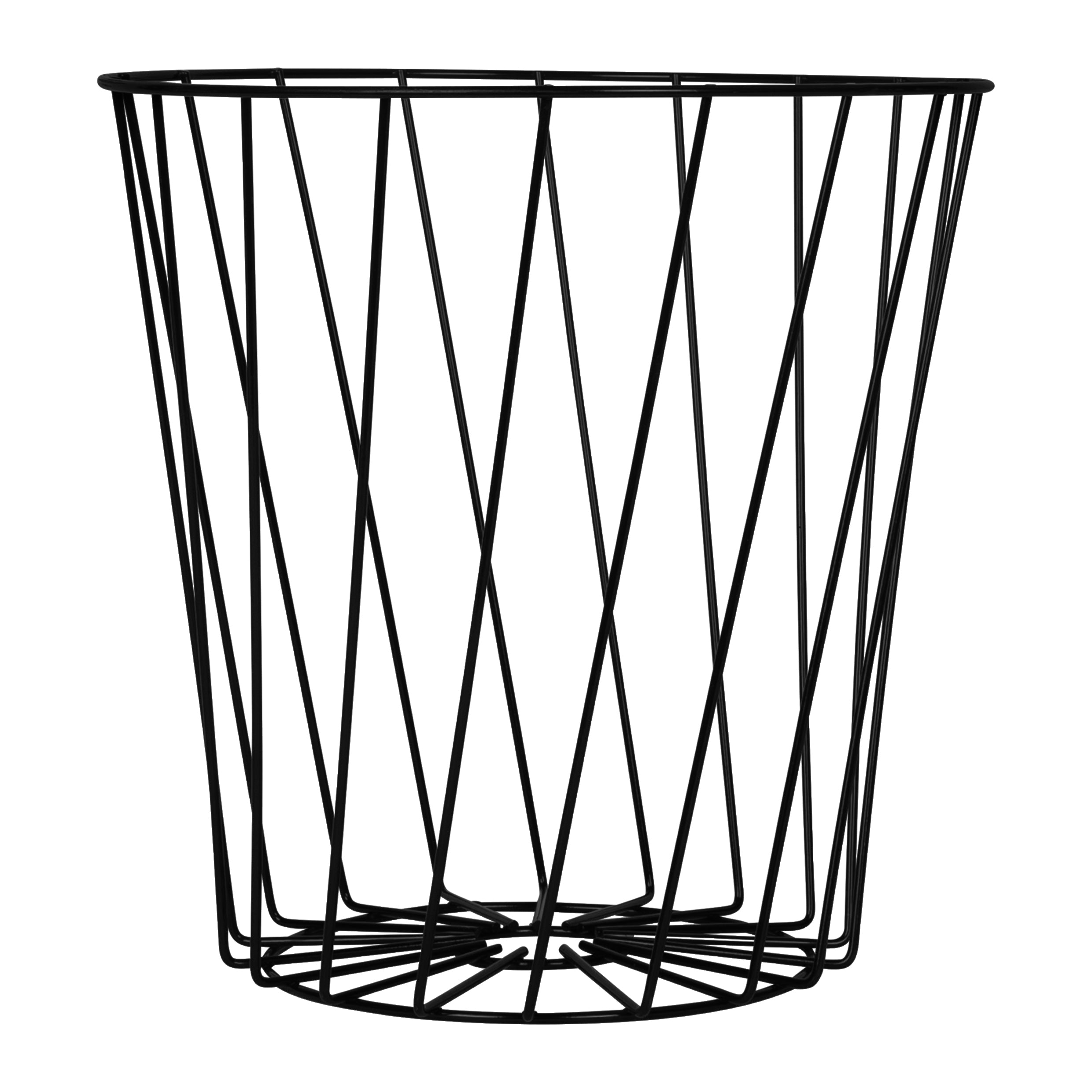 QUVIO Opbergmand - Metaal - Zwart