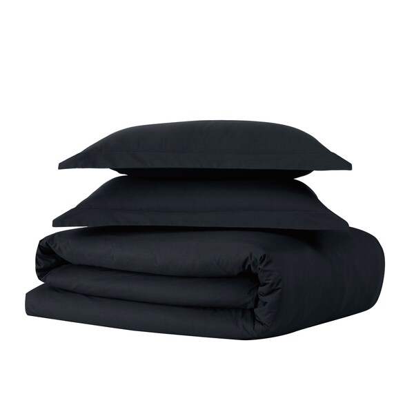 Tight-weave Cotton Percale Duvet Set