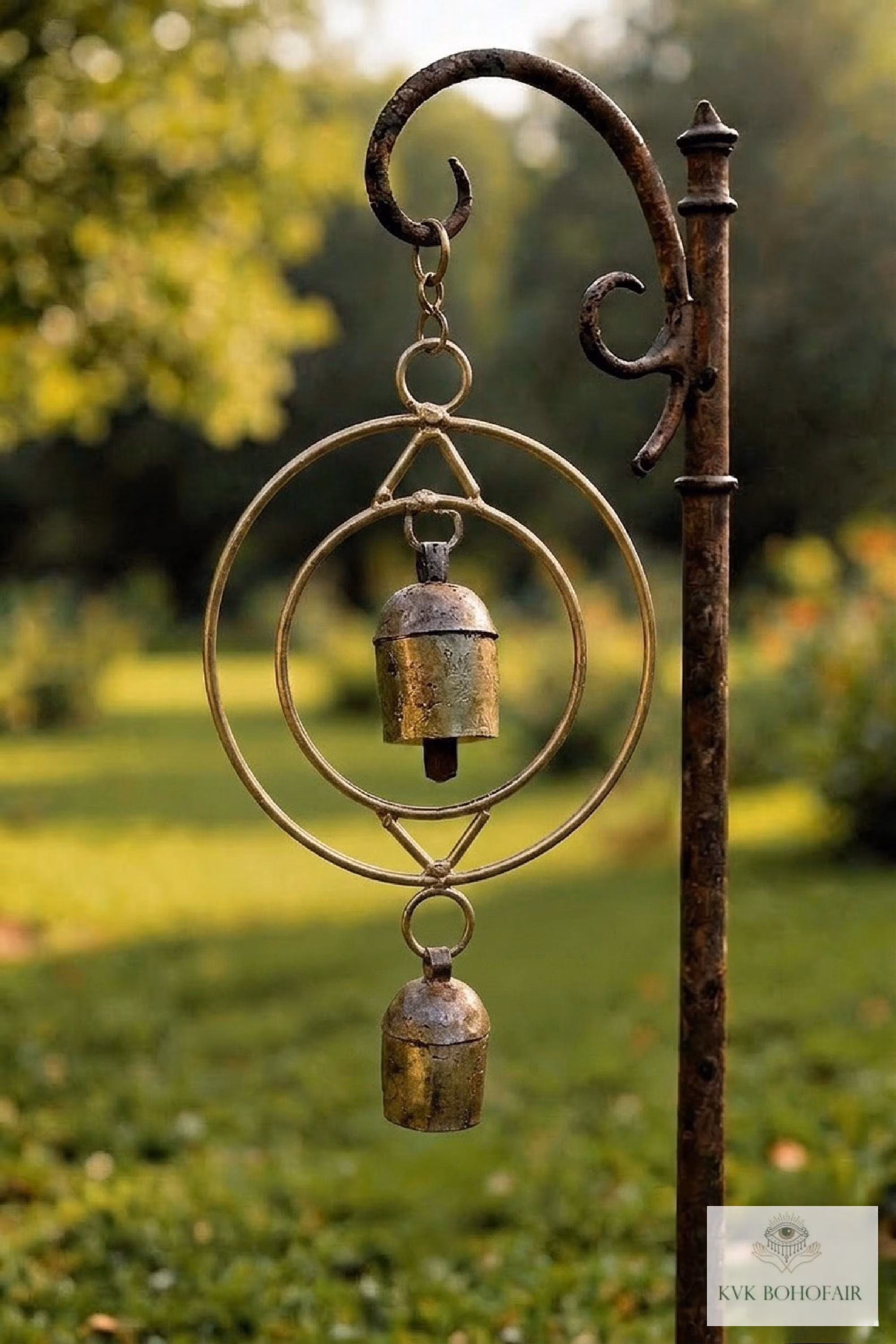 Serenity: Round Zen Bells Wind Chime & Garden Decor