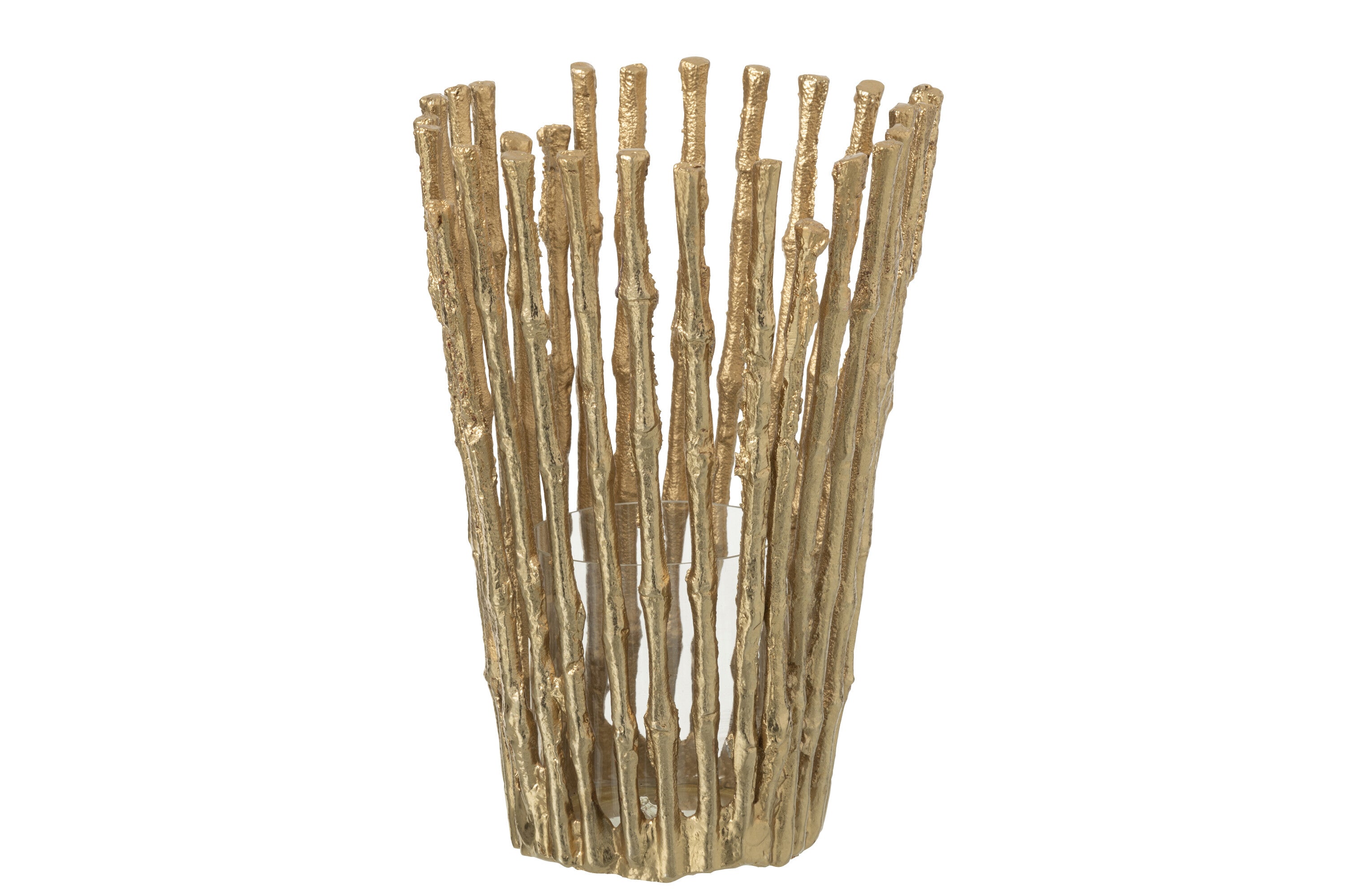 J-Line kaarshouder - aluminium - goud - large