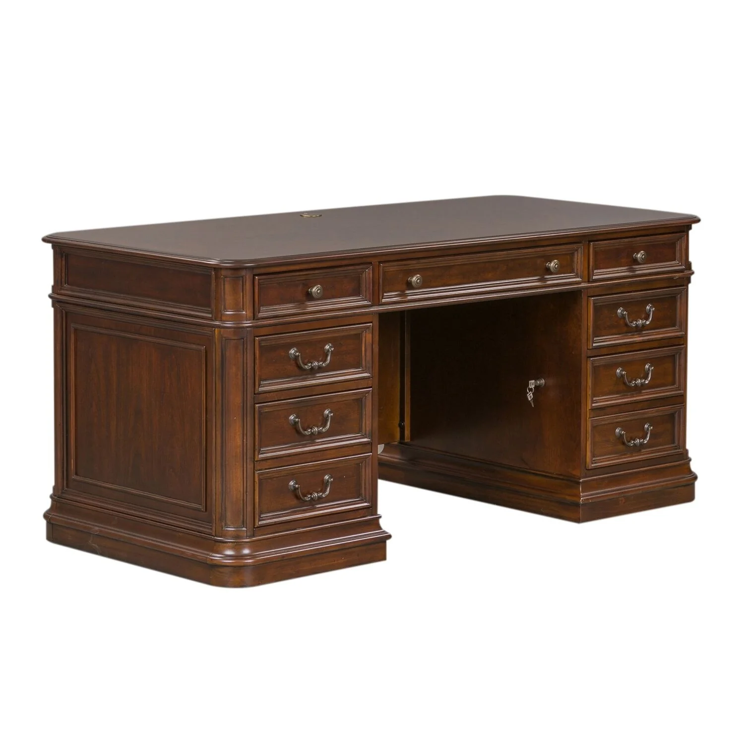 Brayton Manor Cognac Jr Executive Desk